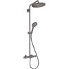 hansgrohe Croma Select S colonna doccia con termostatico, 26890340, Croma Select S nero cromato spazzolato [Rubinetteria Bagno > Colonne Doccia]