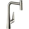 hansgrohe Talis Select M51 rubinetto da cucina, orientabile, estraibile, 72823800, Talis Select M51 acciaio inox spazzolato [Rubinetteria da Cucina > Rubinetti da Cucina]