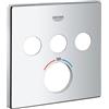Grohe Grohtherm SmartControl rosetta per 3 valvola di arresto, 49042000, Grohtherm SmartControl cromo [Rubinetteria Bagno > Ricambi Rubinetteria Bagno]