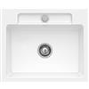 Villeroy & Boch Siluet 60 S lavello da cucina, 334601R1HL1, Siluet 60 S bianco alpino finitura a specchio [Lavelli da Cucina > per Base Sottolavello a partire da 60 cm]