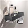 Keuco Edition 11 portaoggetti doccia, 11159130000, Edition 11 argento anodizzato/nero cromato spazzolato [Accessori Bagno > Mensole Doccia]