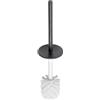 Keuco Edition 400 ricambio scopino WC con maniglia, 11564134000, Edition 400 nero cromato spazzolato/bianco [Accessori Bagno > Accessori per Accessori Bagno]