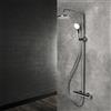Herzbach LIVING SPA colonna doccia con termostatico, 11.988520.1.01, LIVING SPA cromo [Rubinetteria Bagno > Colonne Doccia]