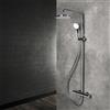 Herzbach LIVING SPA colonna doccia con termostatico, 11.988525.1.01, LIVING SPA cromo [Rubinetteria Bagno > Colonne Doccia]