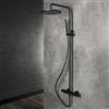 Herzbach LIVING SPA colonna doccia con termostatico, 23.988250.1.12, LIVING SPA nero opaco [Rubinetteria Bagno > Colonne Doccia]