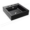 KALDEWEI PURO lavabo da appoggio, 900606033701, 3156 PURO nero [Lavabi > Lavabi da Appoggio]