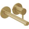 Herzbach Design iX PVD rubinetto lavabo a parete, 21.139754.1.41, Design iX PVD brass steel [Rubinetteria Bagno > Rubinetteria Lavabo]