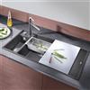 Blanco Axia lavello da cucina, 524654, III 6 S Axia grigio roccia opaco [Lavelli da Cucina > per Base Sottolavello a partire da 60 cm]