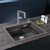 Blanco Etagon lavello da cucina, 524530, 6 Etagon grigio roccia opaco/cromo [Lavelli da Cucina > per Base Sottolavello a partire da 60 cm]