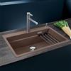 Blanco Etagon lavello da cucina, 525186, 8 Etagon caffè opaco/cromo [Lavelli da Cucina > per Base Sottolavello a partire da 80 cm]