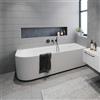 RIHO Desire vasca da bagno ad angolo, con pannello laterale, B088001105, Desire bianco opaco [Vasche da Bagno > Vasche da Bagno ad Angolo]
