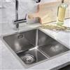Reginox Houston lavello da cucina, R32862, Houston acciaio inox levigato [Lavelli da Cucina > per Base Sottolavello a partire da 40 cm]