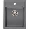 Reginox Amsterdam lavello da cucina, R33562, 34 Amsterdam grigio metallico [Lavelli da Cucina > per Base Sottolavello a partire da 60 cm]