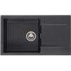 Reginox Amsterdam lavello da cucina, R33463, 43 Amsterdam nero metallico [Lavelli da Cucina > per Base Sottolavello a partire da 60 cm]