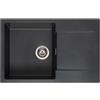 Reginox Amsterdam lavello da cucina, R32756, 78 Amsterdam nero metallico [Lavelli da Cucina > per Base Sottolavello a partire da 80 cm]