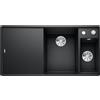 Blanco Axia lavello da cucina, 525854, III 6 S-F Axia nero opaco [Lavelli da Cucina > per Base Sottolavello a partire da 60 cm]