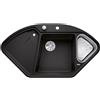 Blanco Blancodelta lavello da cucina, 525868, II-F Blancodelta nero opaco [Lavelli da Cucina > per Base Sottolavello a partire da 90 cm]