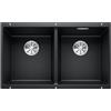 Blanco Subline lavello da cucina, 525987, 350/350-U Subline nero opaco [Lavelli da Cucina > per Base Sottolavello a partire da 80 cm]