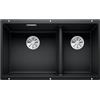 Blanco Subline lavello da cucina, 525991, 430/270-U Subline nero opaco [Lavelli da Cucina > per Base Sottolavello a partire da 80 cm]