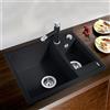 Blanco Metra lavello da cucina, 525922, 6 Metra nero opaco [Lavelli da Cucina > per Base Sottolavello a partire da 60 cm]