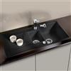 Blanco Zia lavello da cucina, 526020, 6 S Zia nero opaco [Lavelli da Cucina > per Base Sottolavello a partire da 60 cm]