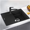 Blanco Zia lavello da cucina, 526008, 45 S Zia nero opaco [Lavelli da Cucina > per Base Sottolavello a partire da 45 cm]