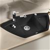 Blanco Zia lavello da cucina, 526030, Zia 9 E Zia nero opaco [Lavelli da Cucina > per Base Sottolavello a partire da 60 cm]
