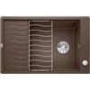 Blanco Elon lavello da cucina, 524859, XL 6 S-F Elon caffè opaco [Lavelli da Cucina > per Base Sottolavello a partire da 60 cm]