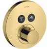 AXOR ShowerSelect Round termostatico, per vasca e doccia, 36723990, ShowerSelect Round oro [Rubinetteria Bagno > Rubinetteria Vasca e Doccia]