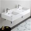 Scarabeo Teorema 2.0 lavabo doppio, 5142BK, Teorema 2.0 bianco [Lavabi > Lavabi Doppi]
