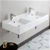 Scarabeo Teorema 2.0 lavabo doppio, 514241BK, Teorema 2.0 bianco opaco [Lavabi > Lavabi Doppi]
