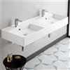 Scarabeo Teorema 2.0 lavabo doppio, 514341BK, Teorema 2.0 bianco opaco [Lavabi > Lavabi Doppi]
