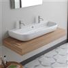 Scarabeo Glam lavabo doppio, 1813B, Glam bianco [Lavabi > Lavabi Doppi]