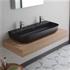 Scarabeo Glam lavabo doppio, 1813B49BK, Glam nero opaco [Lavabi > Lavabi Doppi]