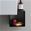 Scarabeo Fold mensola, 2303NROP, Fold nero opaco [Mobili da Bagno > Mobili Complementari]
