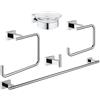 Grohe Essentials set accessori bagno, 40758001, Essentials cromo [Accessori Bagno > Set di accessori da bagno]