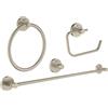 Grohe Essentials set accessori bagno, 40823EN1, Essentials nichel spazzolato [Accessori Bagno > Set di accessori da bagno]