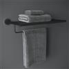 Cosmic Architect S+ mensola portasciugamani, WJC235A0068036, 2353668 Architect S+ nero opaco [Accessori Bagno > Portasciugamani]