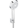 Hansa Basicjet Style set doccia con supporto, 3 tipi di getto, 44600133, Basicjet Style cromo [Rubinetteria Bagno > Set Doccia]