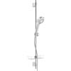 Hansa Basicjet Style set doccia con asta saliscendi e mensola, 3 tipi di getto, 44790131, Basicjet Style cromo [Rubinetteria Bagno > Set Doccia]