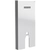 VitrA Vitrus modulo sanitario A: 114 cm, per WC a pavimento, 770-1760-01, Vitrus bianco/alluminio spazzolato [Elementi ad Incasso > Elementi Incasso per WC]
