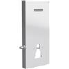 VitrA Vitrus modulo sanitario A: 114 cm, con funzione bidet, per WC a parete, 770-5770-01, Vitrus bianco/alluminio spazzolato [Elementi ad Incasso > Elementi Incasso per WC]
