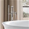 Duravit White Tulip rubinetto vasca a pavimento, miscelatore monocomando, WT5250000010, White Tulip cromo [Rubinetteria Bagno > Rubinetteria Vasca]