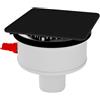 KALDEWEI KA 120 set scarico CONOFLAT completo, per installazione in verticale, 687772520000+687772572676, CONOFLAT KA 120; CONOFLAT nero opaco [Rubinetteria Bagno > Sistemi di Scarico]