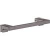 hansgrohe AddStoris barra portasciugamani per montaggio a vetro, 41759340, AddStoris nero cromato spazzolato [Accessori Bagno > Portasciugamani]