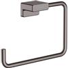 hansgrohe AddStoris anello portasciugamani, 41754340, AddStoris nero cromato spazzolato [Accessori Bagno > Portasciugamani]
