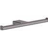hansgrohe AddStoris porta rotolo di riserva, 41748340, AddStoris nero cromato spazzolato [Accessori Bagno > Porta Rotolo]