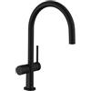 hansgrohe Talis M54 rubinetto da cucina, orientabile, con collegamento dell'apparecchio, 72805670, Talis M54 nero opaco [Rubinetteria da Cucina > Rubinetti da Cucina]