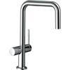 hansgrohe Talis M54 rubinetto da cucina, orientabile, con collegamento dell'apparecchio, 72807000, Talis M54 cromo [Rubinetteria da Cucina > Rubinetti da Cucina]