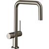 hansgrohe Talis M54 rubinetto da cucina, orientabile, con collegamento dell'apparecchio, 72807800, Talis M54 acciaio inox spazzolato [Rubinetteria da Cucina > Rubinetti da Cucina]